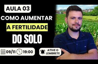 Aula 03 – Como aumentar a Fertilidade do solo I Intensivo de interpretação de análise de solo