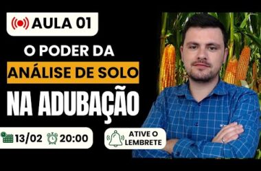 Aula 01 – O poder da ANÁLISE DE SOLO na adubação (Intensivo de Interpretação de análise de solo)