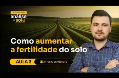 Aula 03 – Como aumentar a fertilidade do solo (Intensivo de análise de solo)