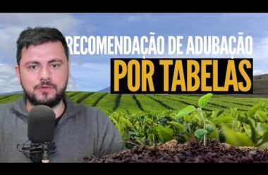 Recomendação de adubação por tabelas